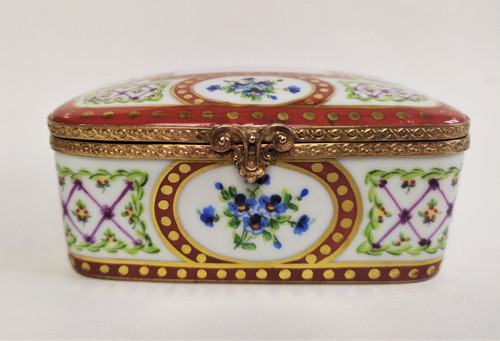  Le Tallec Painted Porcelain Jewelry Box