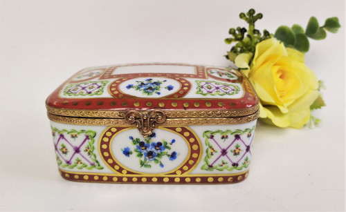  Le Tallec Painted Porcelain Jewelry Box