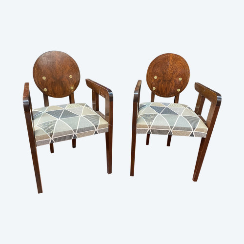 pair of André Sornay armchairs