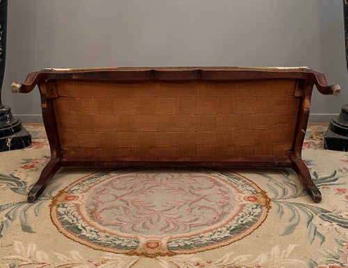 Regency Period Molded and Carved Wood Bench Circa 1720