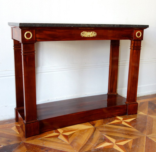 Curved Empire Console For Living Room In Rotunda Or Circular Tower