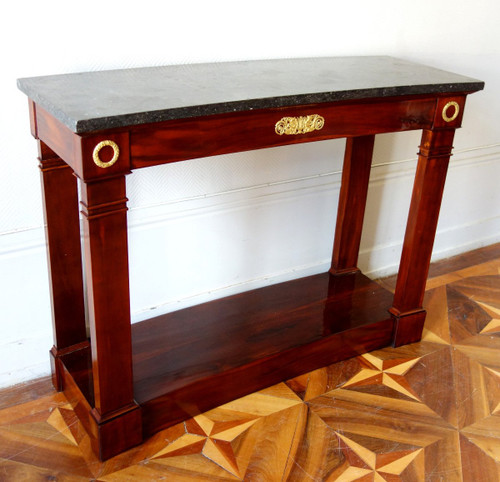 Curved Empire Console For Living Room In Rotunda Or Circular Tower