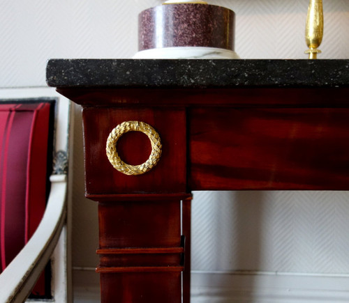 Curved Empire Console For Living Room In Rotunda Or Circular Tower