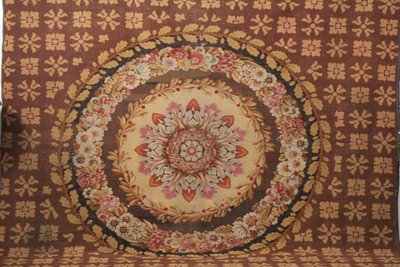 Large Aubusson carpet from the Charles X period