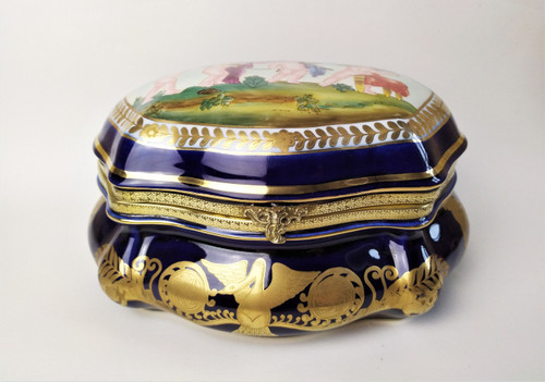 Hand Painted Porcelain Box