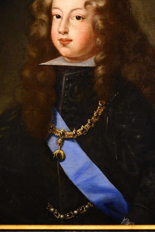 Porträt von Philippe V., König von Spanien, Hyacinthe Rigaud (1659 - 1743), Kreis