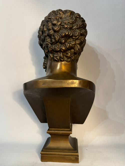 LUCIUS VERUS, buste en bronze de l’empereur romain