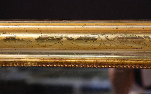 Miroir Louis Philippe En Bois Doré (83 X 138 Cm)