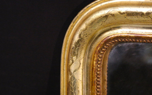 Miroir Louis Philippe En Bois Doré (83 X 138 Cm)