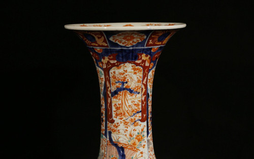 Große Imari Vase, 19. Jahrhundert (47 Cm)