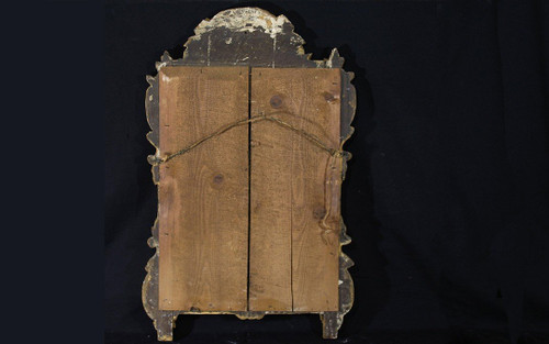 Gilded Wooden Mirror, 19th Century (86 X 54 Cm)