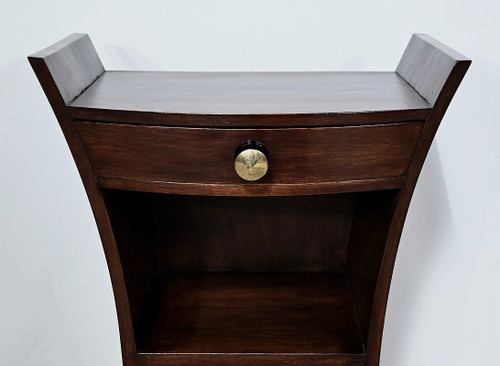 Art Deco bedside table in solid oak - 1930