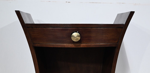 Art Deco bedside table in solid oak - 1930