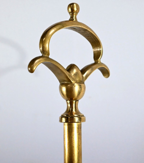 Lampada da terra in bronzo dorato - Fine XIX secolo