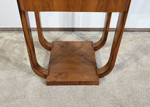 Small Art Deco walnut table - 1930