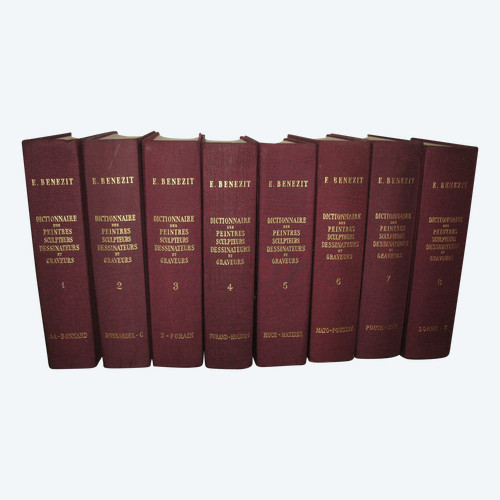 Dictionnaire des peintres sculpteurs dessinateurs et graveurs by E. Bénézit complete 8 volumes