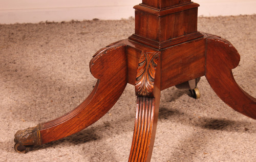 Console Or Games Table In Mahogany - Regency Period