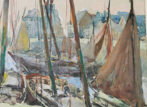 Pierre RICHY, Sardiners in the port of Concarneau, Brittany