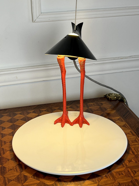 LAMP BY INGO MAURER 1982 MODEL BIbibibi LIMITED EDITION IN METAL / PORCELAIN