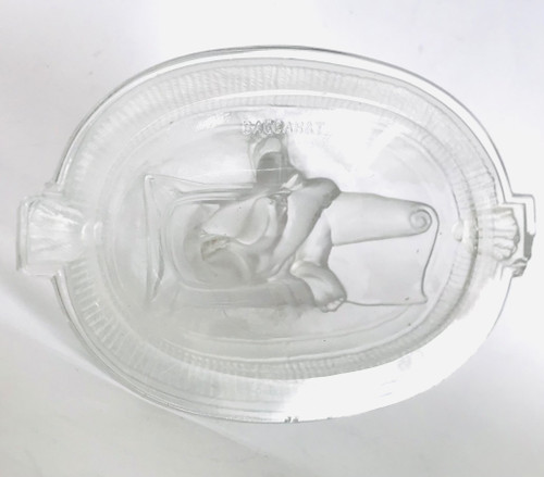 Allegory of knowledge in crystal from the house of Baccarat stamped