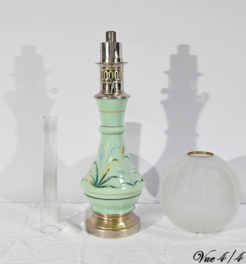 Lampe à Pétrole en Céramique – Fin XIXe