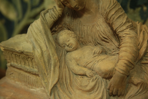 Terracotta allegory of the maternal figure, 19th century