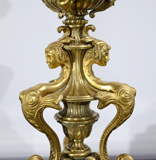 Pair of Gilt Bronze Candelabra, Restoration Period – Early 19th Century