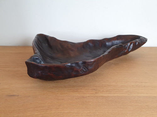 A.Rosso, Fruit Bowl, Free Form, Exotic Wood, 20th century.