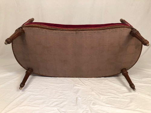 Small Louis XVI style basket sofa