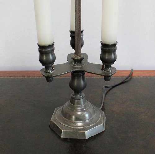 Rare Bronze Lamp, Bouillotte spirit – Early 20th century