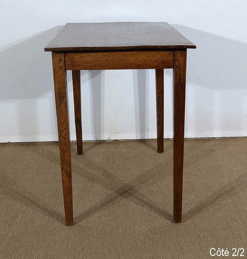 Small Solid Oak Table – 2nd part of the 19th century