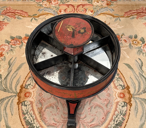 Maison Giroux, Japanese Servant Pedestal Table Napoleon III Period Circa 1870