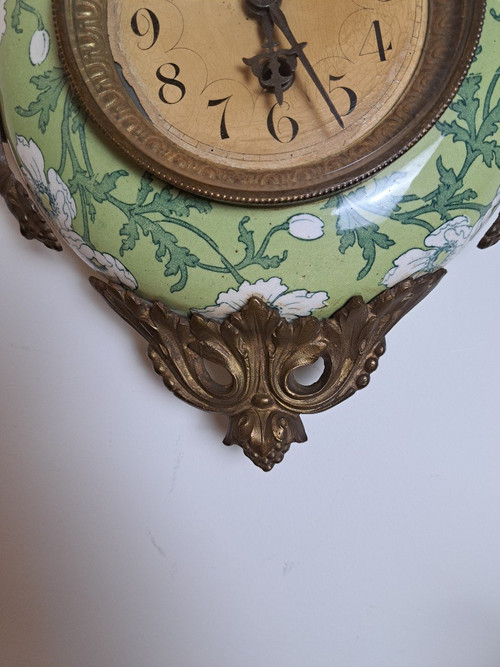 Lampada da parete Cartel detta dell'Orologio del Fornaio, Art Nouveau, Fine XIX Secolo.