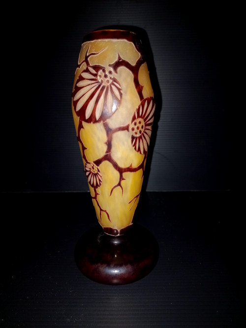 Vase „Spinette“ Le Verre Français