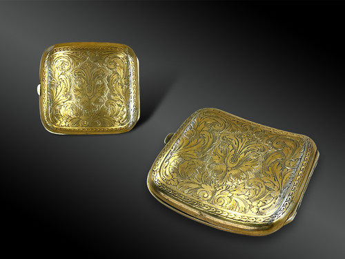 CIGARETTE CASE given by Princess Lwoff-Parlaghy to W. C. Skinner - End of the 18th century