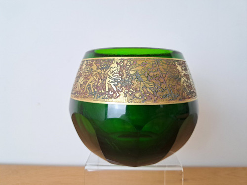 Vaso , Moser, Karlsbad, vetro e oro. Circa 1920.