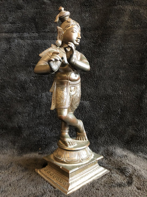 Old Statuette Of Shiva In Bronze 19th Century