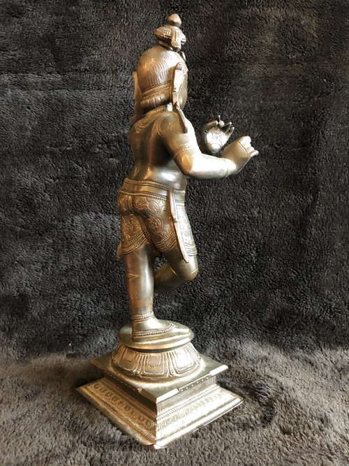 Old Statuette Of Shiva In Bronze 19th Century