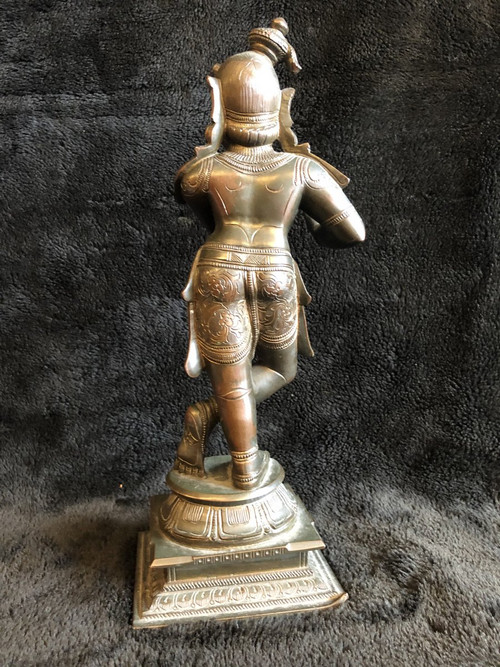 Old Statuette Of Shiva In Bronze 19th Century