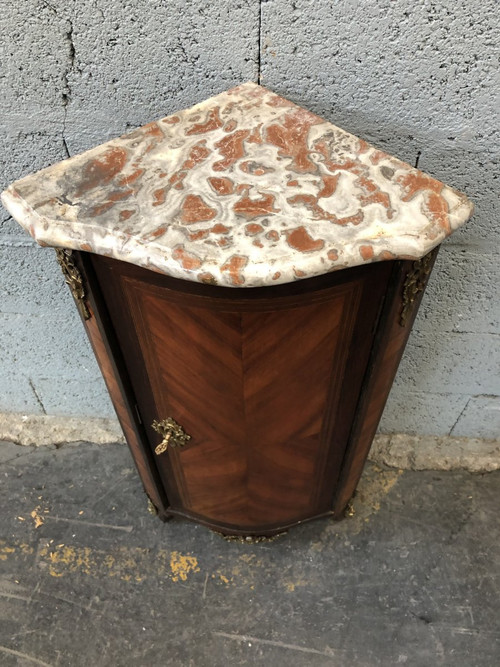 Small Louis XV corner cabinet, 18th century