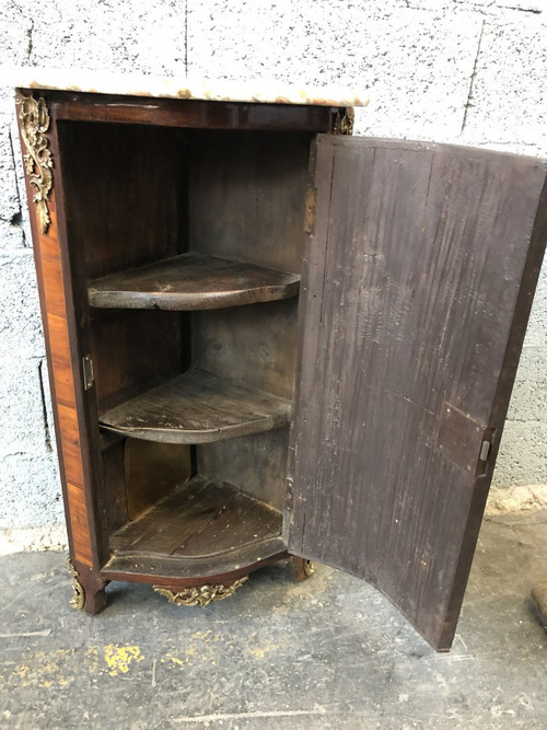 Small Louis XV corner cabinet, 18th century