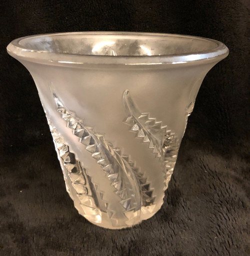 Vase Fougères Lalique France Circa 1940-50