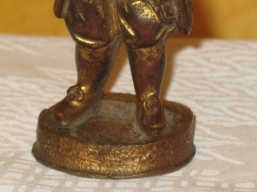 Military bronze sculpture small display item 20th century period