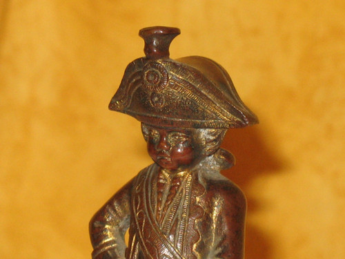 Military bronze sculpture small display item 20th century period