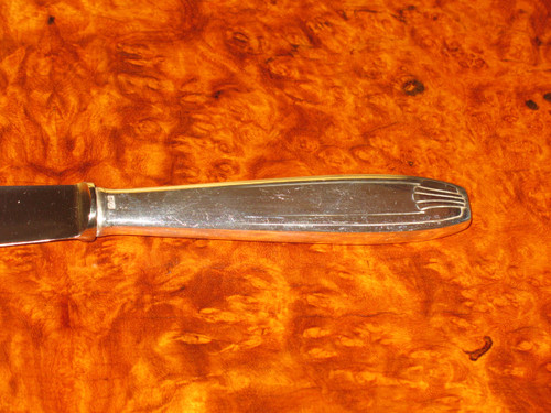 18 large Félix Frères silver-plated knives in Toulouse, Art Deco style