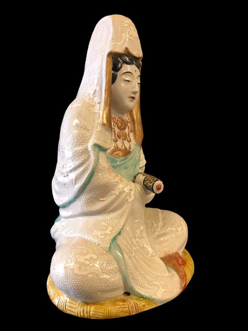 Buddha Aus Japan Porzellan Ende 19. oder Anfang 20.