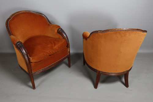 Pair of armchairs by Paul Follot (1877-1941)