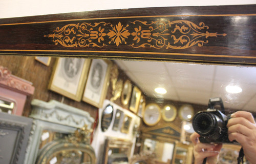 "Charles X Rosewood And Marquetry Mirror 72 X 86 Cm"