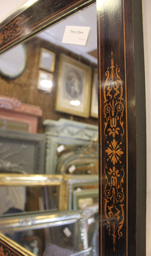 "Charles X Rosewood And Marquetry Mirror 72 X 86 Cm"