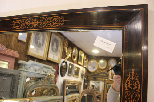 "Charles X Rosewood And Marquetry Mirror 72 X 86 Cm"